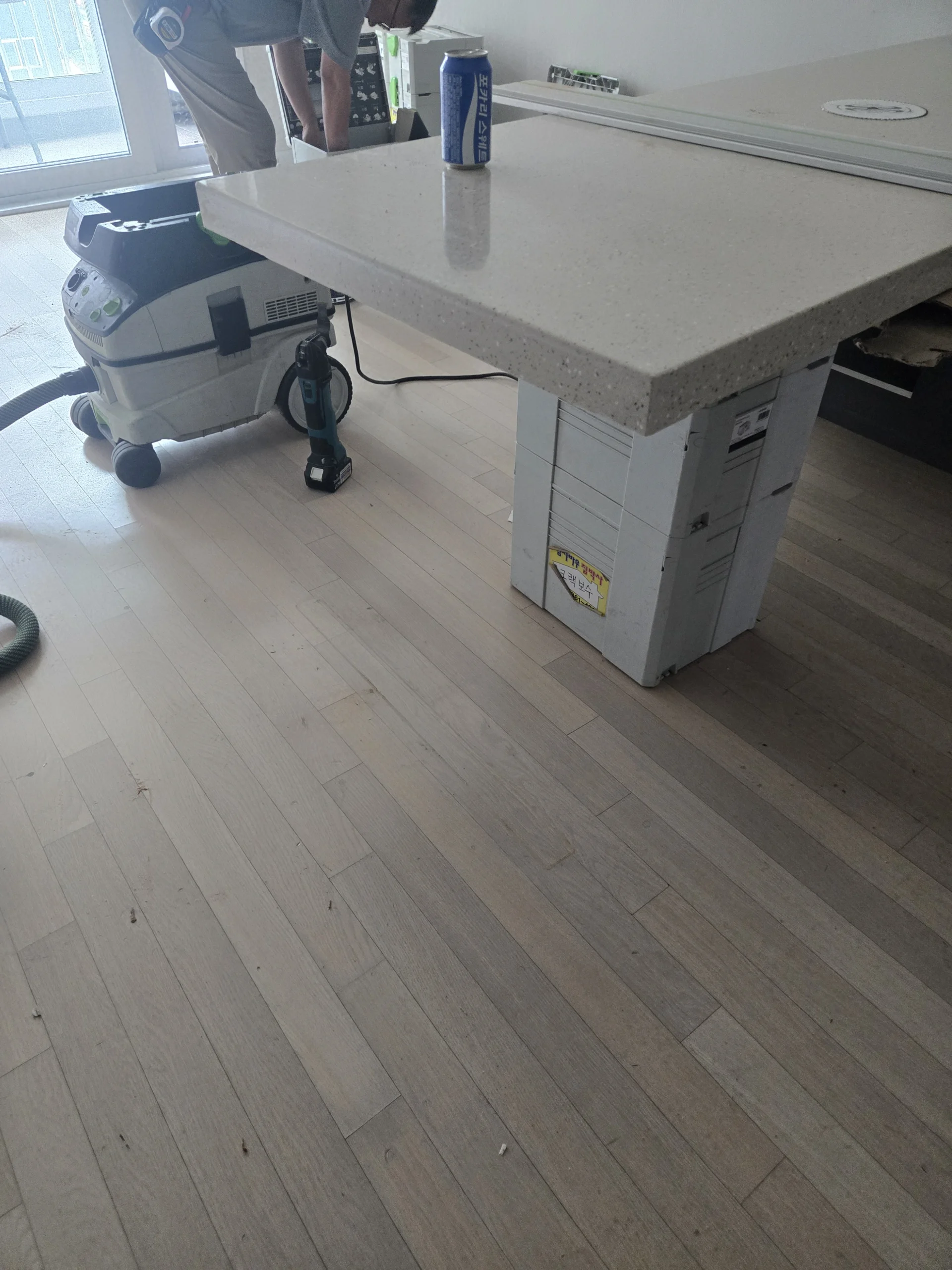 싱크대 리폼 재취업교육 실습 장면